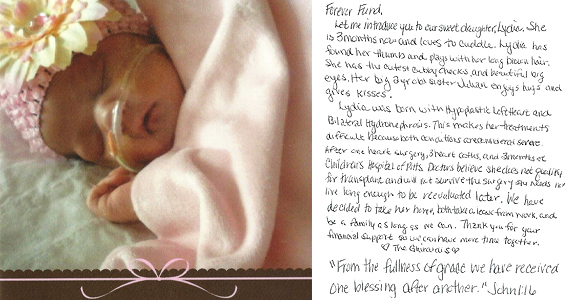 Forever Fund Lydia's Story
